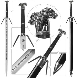 Miecz Geralta - Bambusowe Ostrze inspirowany Wiedźmin The Witcher z Pochwą 122 cm JT10638