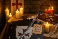 NICE TEMPLAR SWORD mit Scheide (HK-5518) - 7