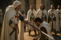 NICE TEMPLAR SWORD mit Scheide (HK-5518) - 11
