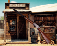 Silver Shotgun Winchester mit Kopf Bison (K1063-P) - 4
