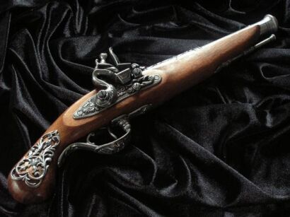 BRITISH BLACK POWDER GUN Im achtzehnten Jahrhundert Steinschloss (1196 / G)