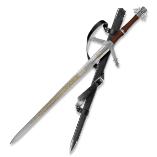 Wielki Miecz Geralta AERONDIGHT inspirowany The Witcher 3 Wild Hunt z Pochwą 129 cm JT6249