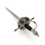 EKSKLUZYWNY NOŻYK DO LISTÓW WSPANIAŁY RENESANSOWY RAPIER 27 cm ZE STOJAKIEM (11) - 14
