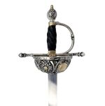 EKSKLUZYWNY NOŻYK DO LISTÓW WSPANIAŁY RENESANSOWY RAPIER 27 cm ZE STOJAKIEM (11) - 15