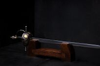 EKSKLUZYWNY NOŻYK DO LISTÓW WSPANIAŁY RENESANSOWY RAPIER 27 cm ZE STOJAKIEM (11) - 5