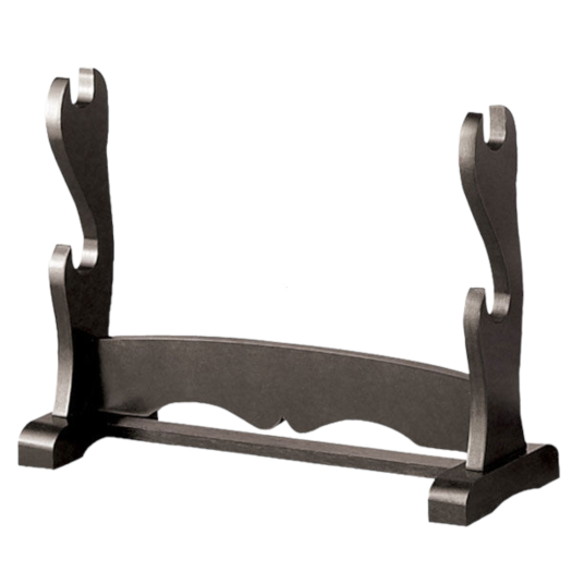 WS-2 SCHWERT STAND SCHWARZ HÖLZER 2-TIERS TOP SWORD STAND