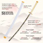 Miecz Katana Demon Slayer Agatsuma Zenitsus Drewniany JT10653 - 3