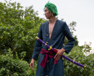 Miecz Katana Roronoa Zoro Purple Enma One Piece Drewniany JT10661PU-2 - 4