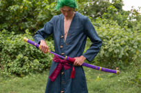 Miecz Katana Roronoa Zoro Purple Enma One Piece Drewniany JT10661PU-2 - 5