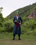 Miecz Katana Roronoa Zoro Purple Enma One Piece Drewniany JT10661PU-2 - 6