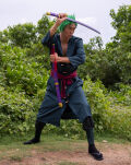 Miecz Katana Roronoa Zoro Purple Enma One Piece Drewniany JT10661PU-2 - 11