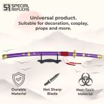 Miecz Katana Roronoa Zoro Purple Enma One Piece Drewniany JT10661PU-2 - 3