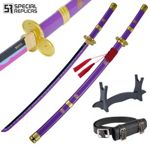 Miecz Katana Roronoa Zoro Purple Enma One Piece Drewniany JT10661PU-2