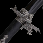 WSPANIAŁY MIECZ SAMURAJSKI - NIESAMOWITA KATANA + STOJAK JL-055B - 7