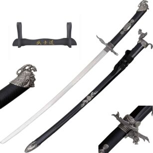 GROSSES SAMURAI-SCHWERT - ERSTAUNLICHES KATANA Echt Metall JL-055B
