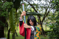 Miecz Katana Demon Slayer Tomioka Giyuu's Drewniany JT10654 - 6