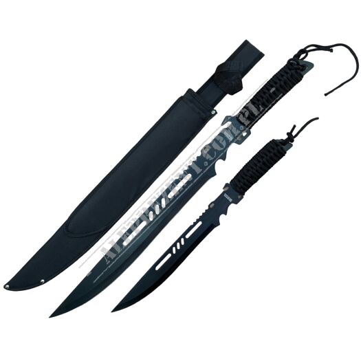 Miecz Katana Ninja x 2 Zestaw Treningowy 68 cm oraz 45 cm D104