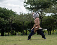 Miecz Katana Demon Slayer Inosuke Hashibira's Drewniany JT10659 - 5