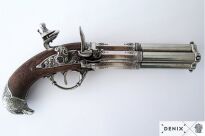 PISTOLET CZTEROLUFOWY Z GŁOWĄ ORŁA 1307 - 5