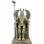 ÄGYPTISCHER ANUBIS-GOTT AUF DEM THRON VERONESE (WU76733A4) - 12