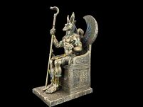 ÄGYPTISCHER ANUBIS-GOTT AUF DEM THRON VERONESE (WU76733A4) - 2