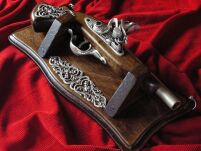 HISTORISCHE Steinschloss GEWEHR IN HOLZ (WARG-6) - 3