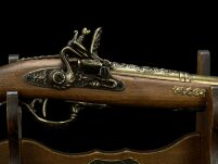 GRAWEROWANY WŁOSKI PISTOLET SKAŁKOWY Z XVIIw. (AG303.01) - 8