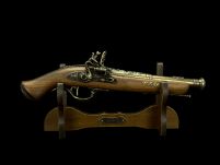 GRAWEROWANY WŁOSKI PISTOLET SKAŁKOWY Z XVIIw. (AG303.01) - 9