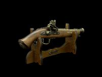 GRAWEROWANY WŁOSKI PISTOLET SKAŁKOWY Z XVIIw. (AG303.01) - 13