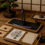 Oryginalna Japońska Katana Tokugawa Nożyk do Listów ze Stojakiem KT-22I - 2