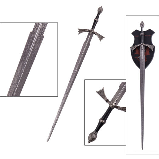 Miecz Daemom Targaryen's Dark Sister Inspirowany House of the Dragon z Zawieszką 104,5 cm JT6247