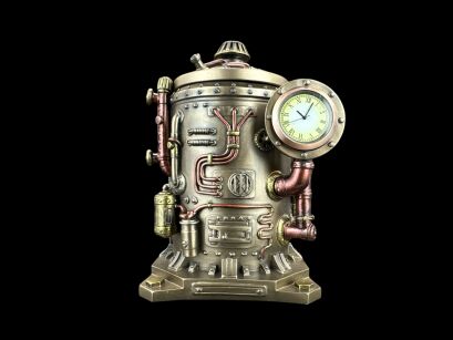 STEAMPUNK TAJEMNICZA SZKATUŁKA ZEGAR VERONESE (WU77183A4)