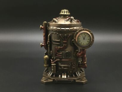 STEAMPUNK Geheimnisvolle CONTAINER UHR TRINKET BOX VERONESE (WU77183A4)