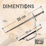 Wielki Miecz Geralta Inspirowany Wiedźmin The Witcher z Pochwą ZS637 DEKORACYJNY - 4