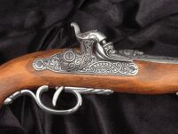 ELEGANCKI WŁOSKI PISTOLET KAPISZONOWY Z XVIII w. (1104-G) - 2