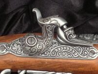 ELEGANCKI WŁOSKI PISTOLET KAPISZONOWY Z XVIII w. (1104-G) - 3