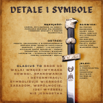 Ekskluzywny Nożyk do listów miniaturka miecz rzymski gladius 27 CM PLUS STOJAK (26) - 4