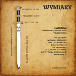 Ekskluzywny Nożyk do listów miniaturka miecz rzymski gladius 27 CM PLUS STOJAK (26) - 3