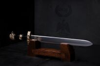 Ekskluzywny Nożyk do listów miniaturka miecz rzymski gladius 27 CM PLUS STOJAK (26) - 6