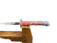 Ekskluzywny Nożyk do listów miniaturka historyczny miecz japońska katana 27 CM PLUS STOJAK (13) - 8