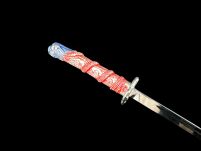 Ekskluzywny Nożyk do listów miniaturka historyczny miecz japońska katana 27 CM PLUS STOJAK (13) - 14