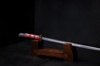 Ekskluzywny Nożyk do listów miniaturka historyczny miecz japońska katana 27 CM PLUS STOJAK (13) - 5