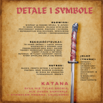 Ekskluzywny Nożyk do listów miniaturka historyczny miecz japońska katana 27 CM PLUS STOJAK (13) - 4