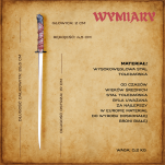 Ekskluzywny Nożyk do listów miniaturka historyczny miecz japońska katana 27 CM PLUS STOJAK (13) - 3