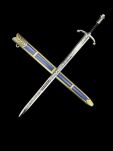 Mini Miecz John Snow z Pochwą 22 cm inspirowany Longclaw Game of The Thrones Nożyk Do listów plus Stojak i pudełko prezentowe KW1132 - 9