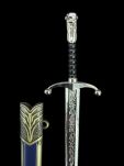 Mini Miecz John Snow z Pochwą 22 cm inspirowany Longclaw Game of The Thrones Nożyk Do listów plus Stojak i pudełko prezentowe KW1132 - 11