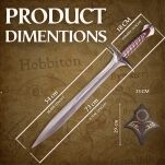 Miecz Bilbo Baggins Sting Żądło Inspirowany The Hobbit z Zawieszką 72,5 cm JT6198S - 5