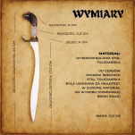 Ekskluzywny Nożyk do listów miniaturka miecz falcata Aleksandra Wielkiego 27 CM PLUS STOJAK (24) - 3