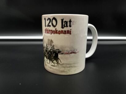 KUBEK PORCELANOWY 120 LAT NIEPOKONANI  HUSARIA KB009