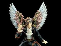 STEAMPUNK SKRZYDLATY MĘŻCZYZNA Z PISTOLETEM VERONESE (WU76410AA) - 9